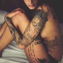 Girls with tattoos — 29