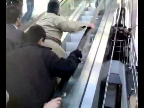 First time to use an escalator