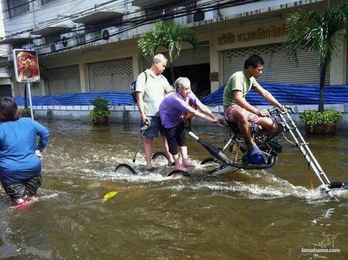 Ciekawe sposoby na powódź w Tajlandii - Zdjecie nr 20