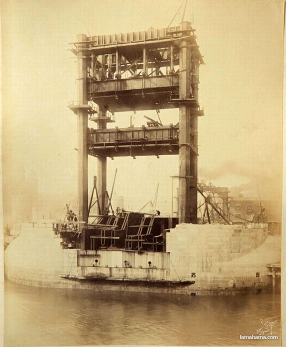Stare fotki z budowy London Tower Bridge - Zdjecie nr 6