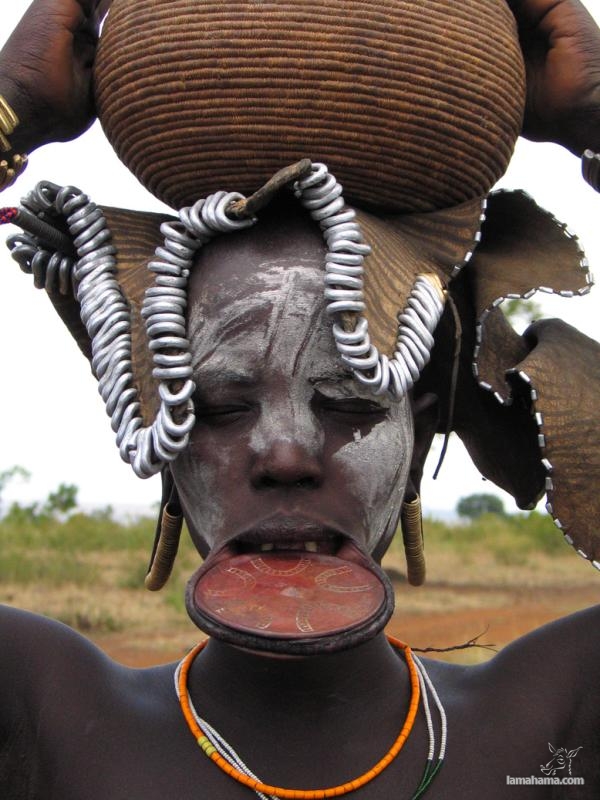 Women from the Mursi tribe - Pictures nr 17