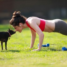 Morning workout with Sarah Shahi — 16